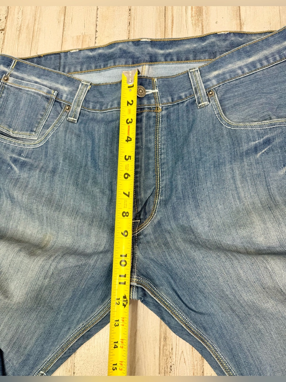 Levis 514 Jeans Womens 38x31 Blue Straight Wide Leg Casual Denim - Picture 9 of 13
